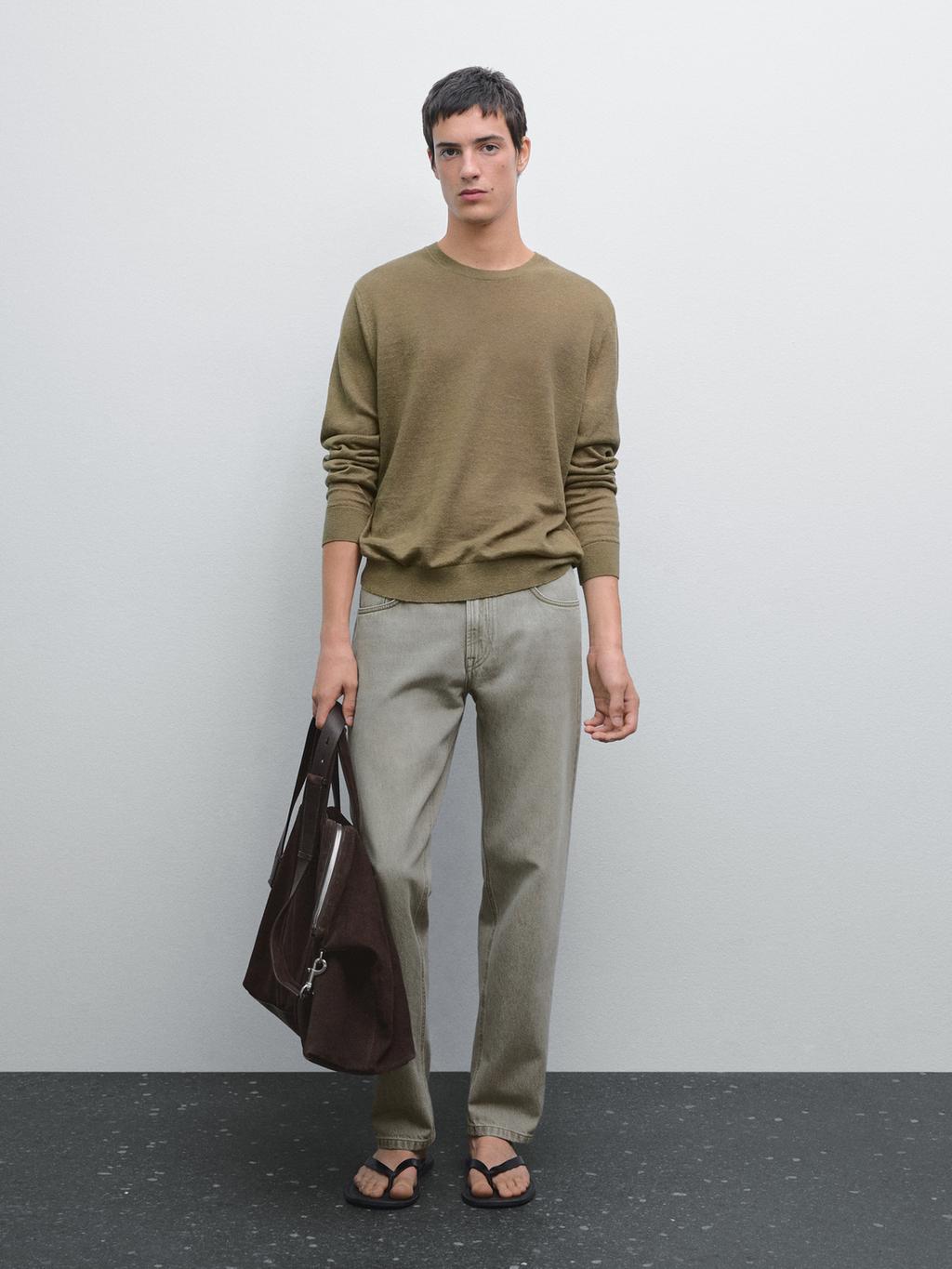 100% linen knit sweater