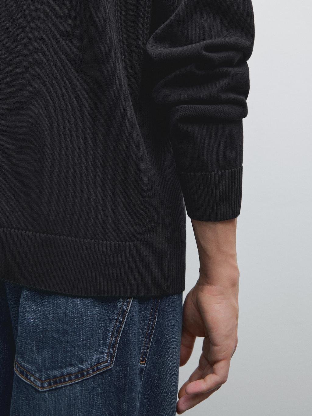 100% cotton zip cardigan