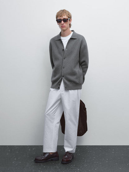 100% cotton knit cardigan