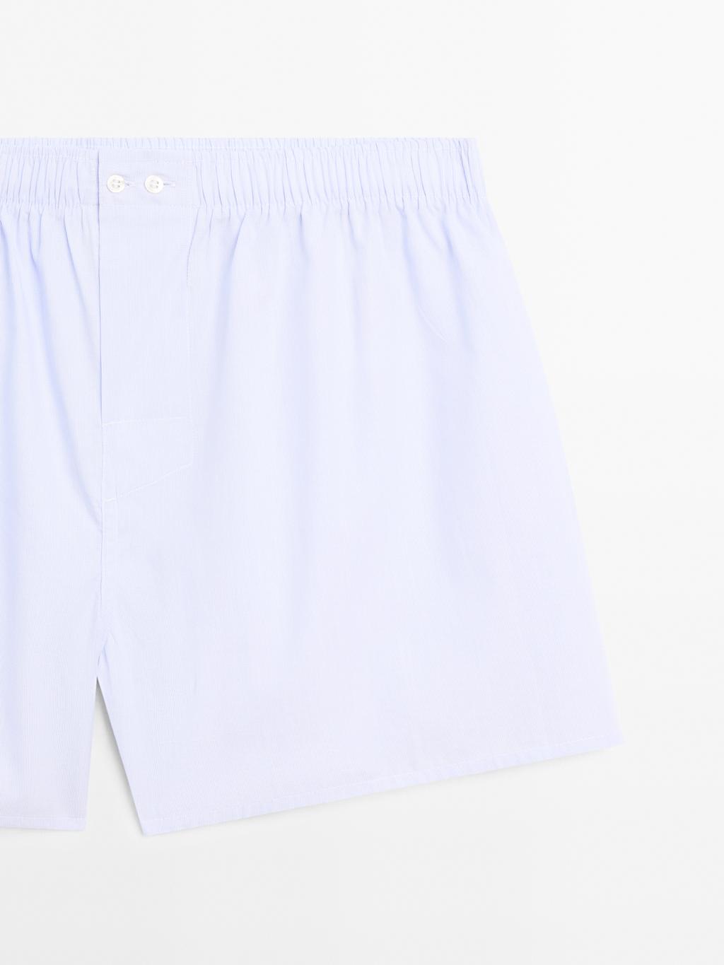 100% cotton micro-striped boxers