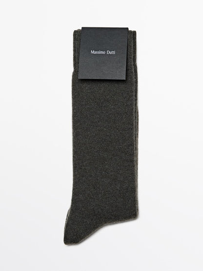 Cashmere blend knit socks