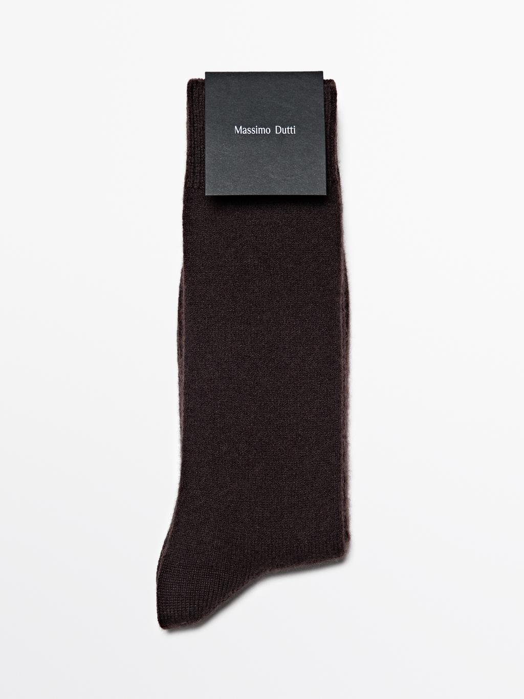Cashmere blend knit socks