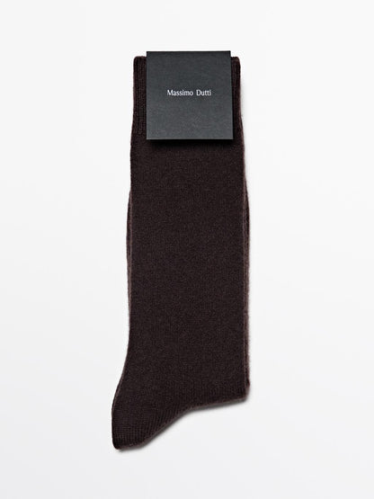 Cashmere blend knit socks