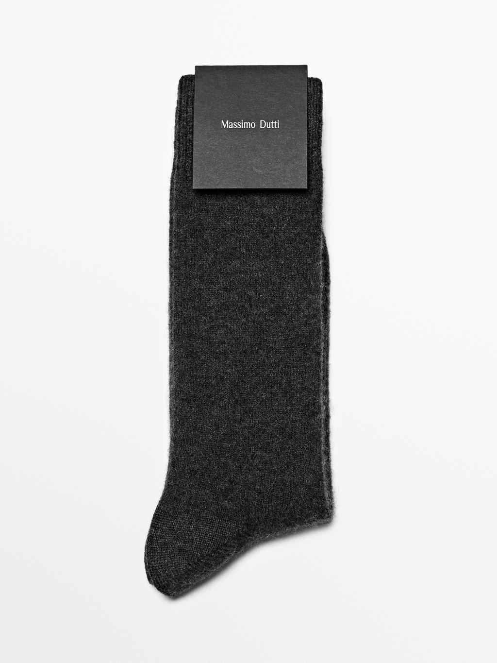Cashmere blend knit socks