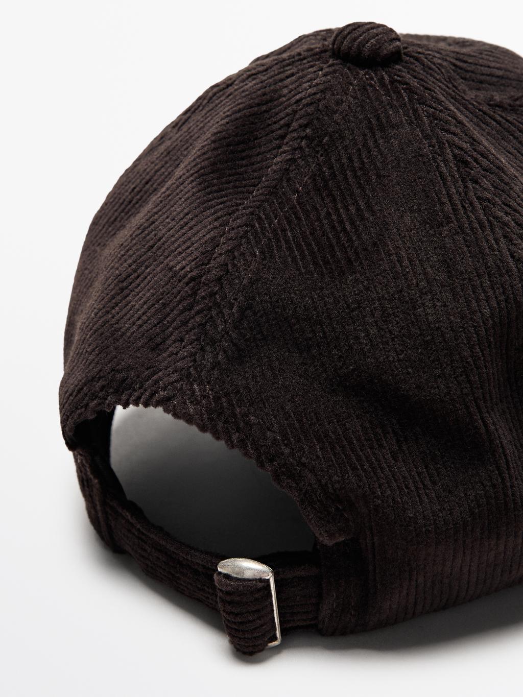 Corduroy cap