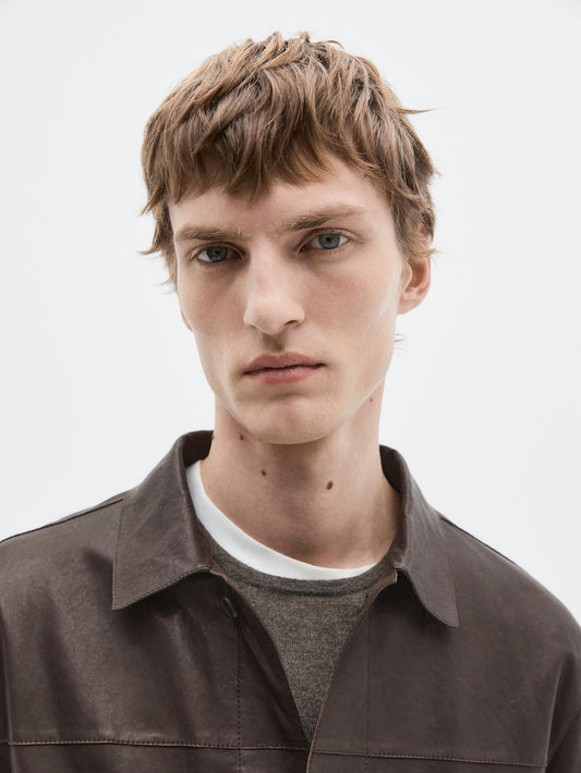 Nappa leather overshirt - LIMITED