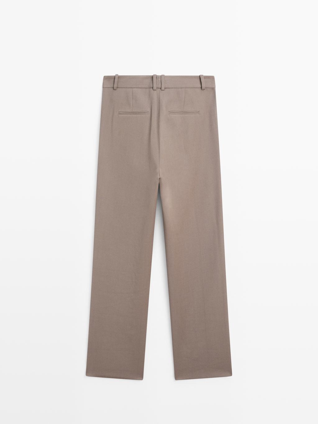 100% wool tailored fit trousers - LIMITED