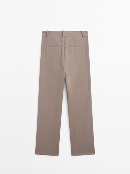 100% wool tailored fit trousers - LIMITED