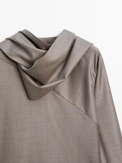 Blouse with tie neck - LIMITED