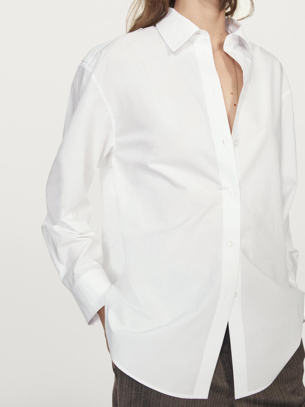 100% cotton shirt with shoulder detail