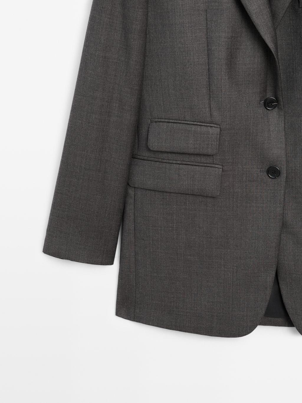 100% wool suit blazer