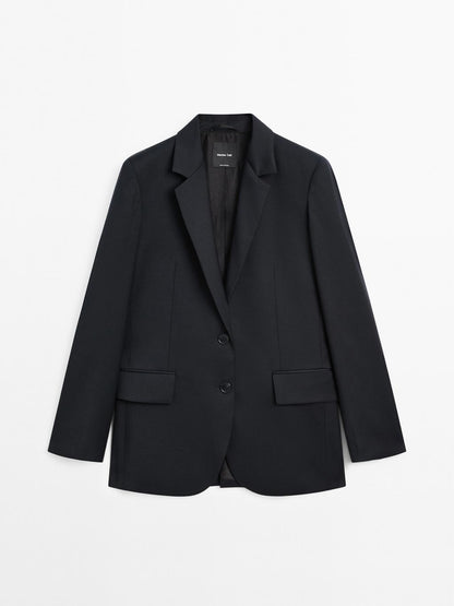100% extra fine two-button blazer