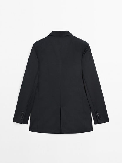 100% extra fine two-button blazer