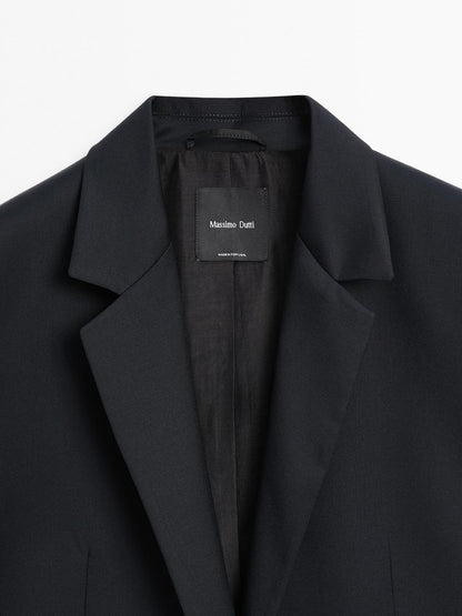 100% extra fine two-button blazer