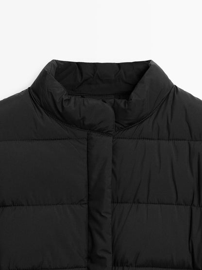 Water-repellent puffer jacket