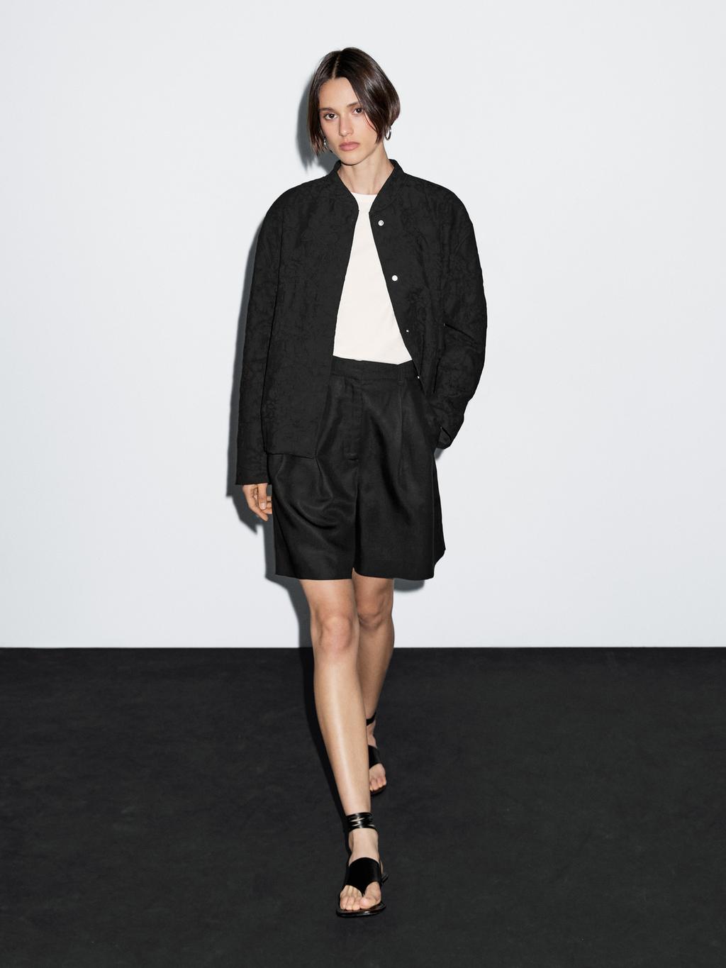 100% cotton oversize bomber jacket