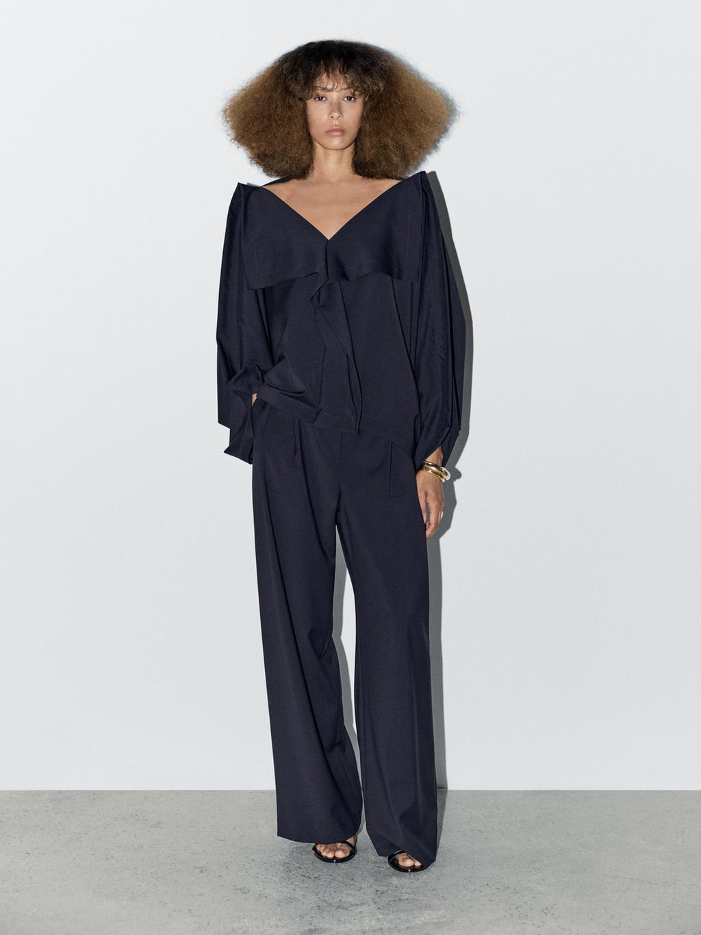 100% wool double darted trousers - STUDIO