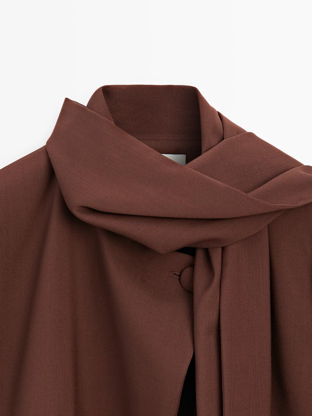 Cape blazer with scarf - Studio