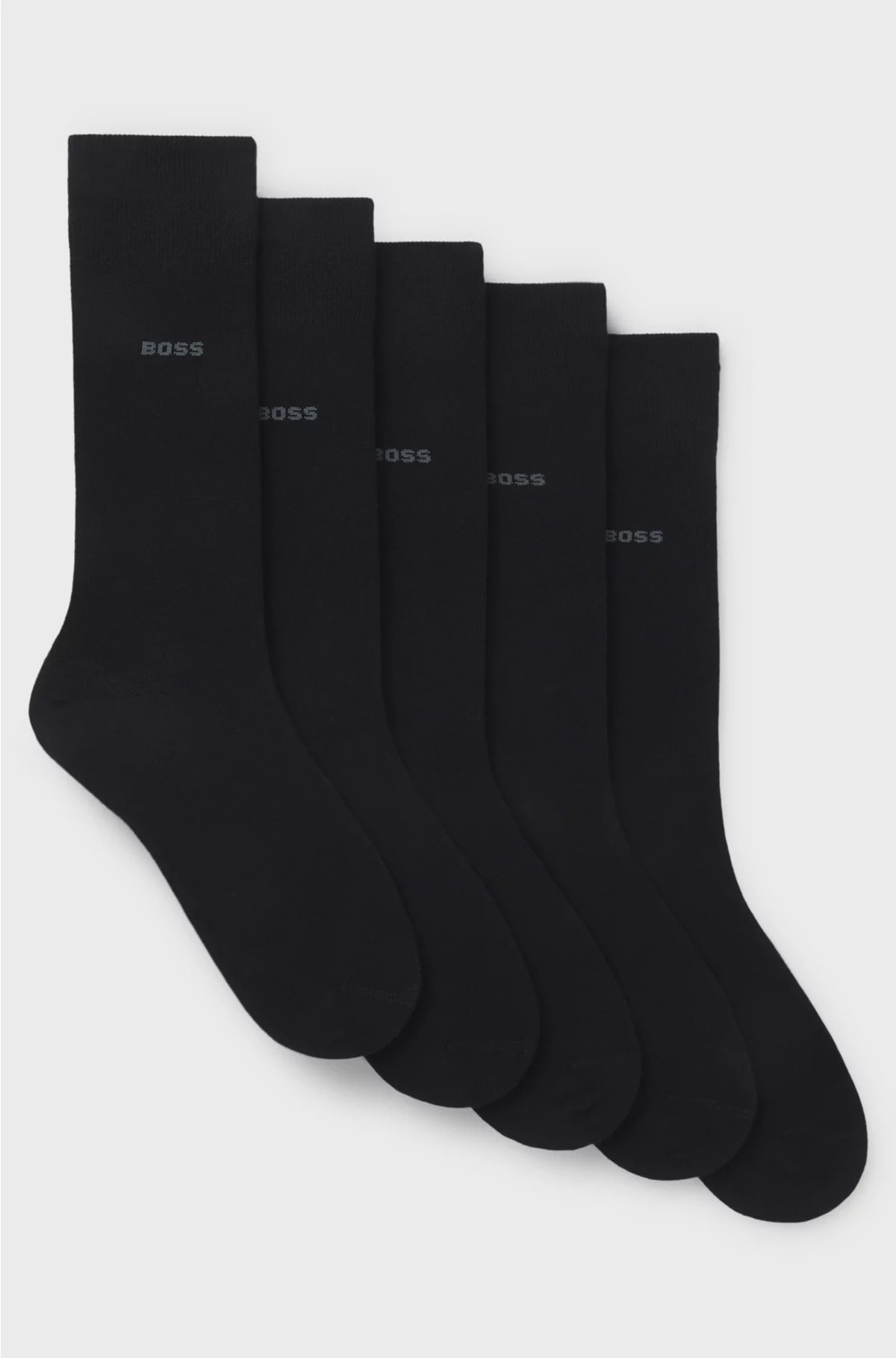 Five-pack of regular-length socks in a cotton blend
