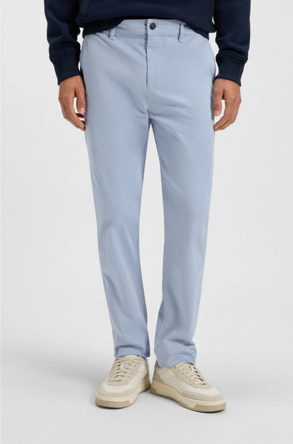 Tapered-fit chinos in stretch-cotton satin