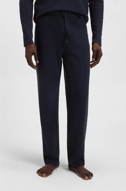 Cotton-blend pyjama bottoms with embroidered logo