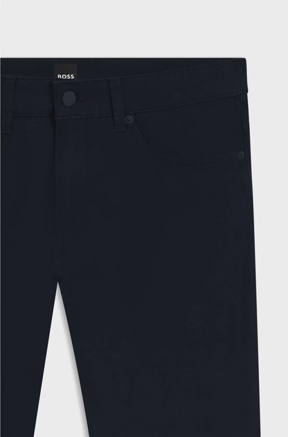 Delaware slim-fit trousers in cotton-blend twill