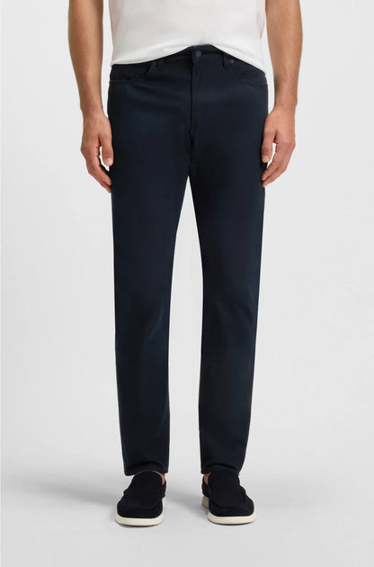 Delaware slim-fit trousers in cotton-blend twill