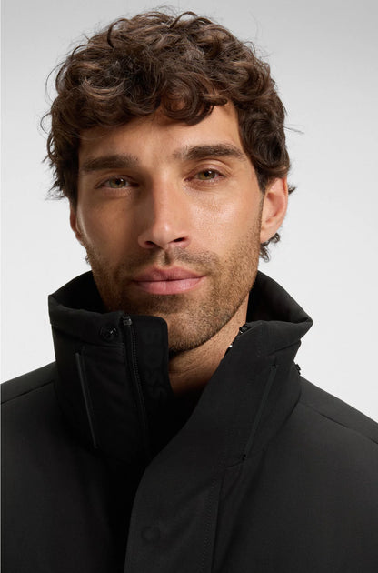 Water-repellent parka jacket with down filling